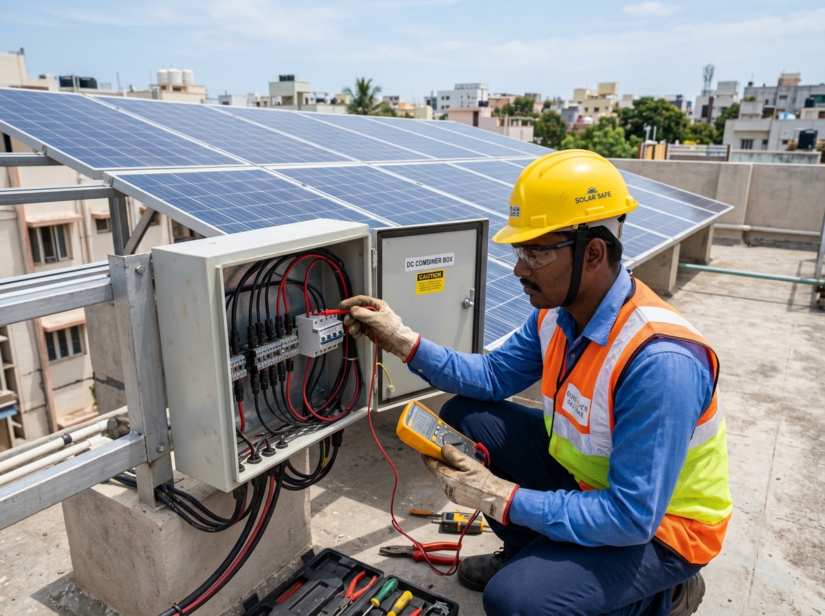 Solar installation process by Shashikala Power Tech in Nagpur