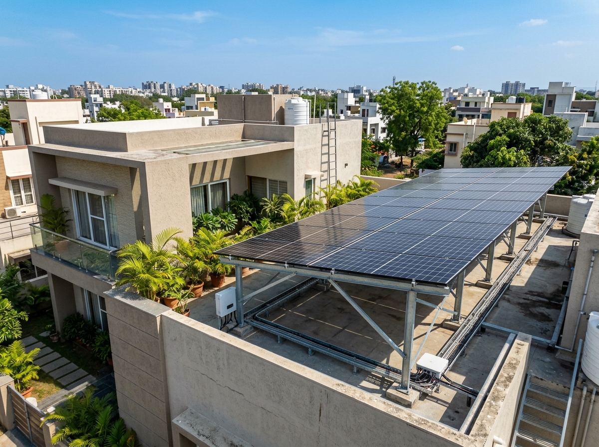 Engineered rooftop layout by Shashikala Power Tech