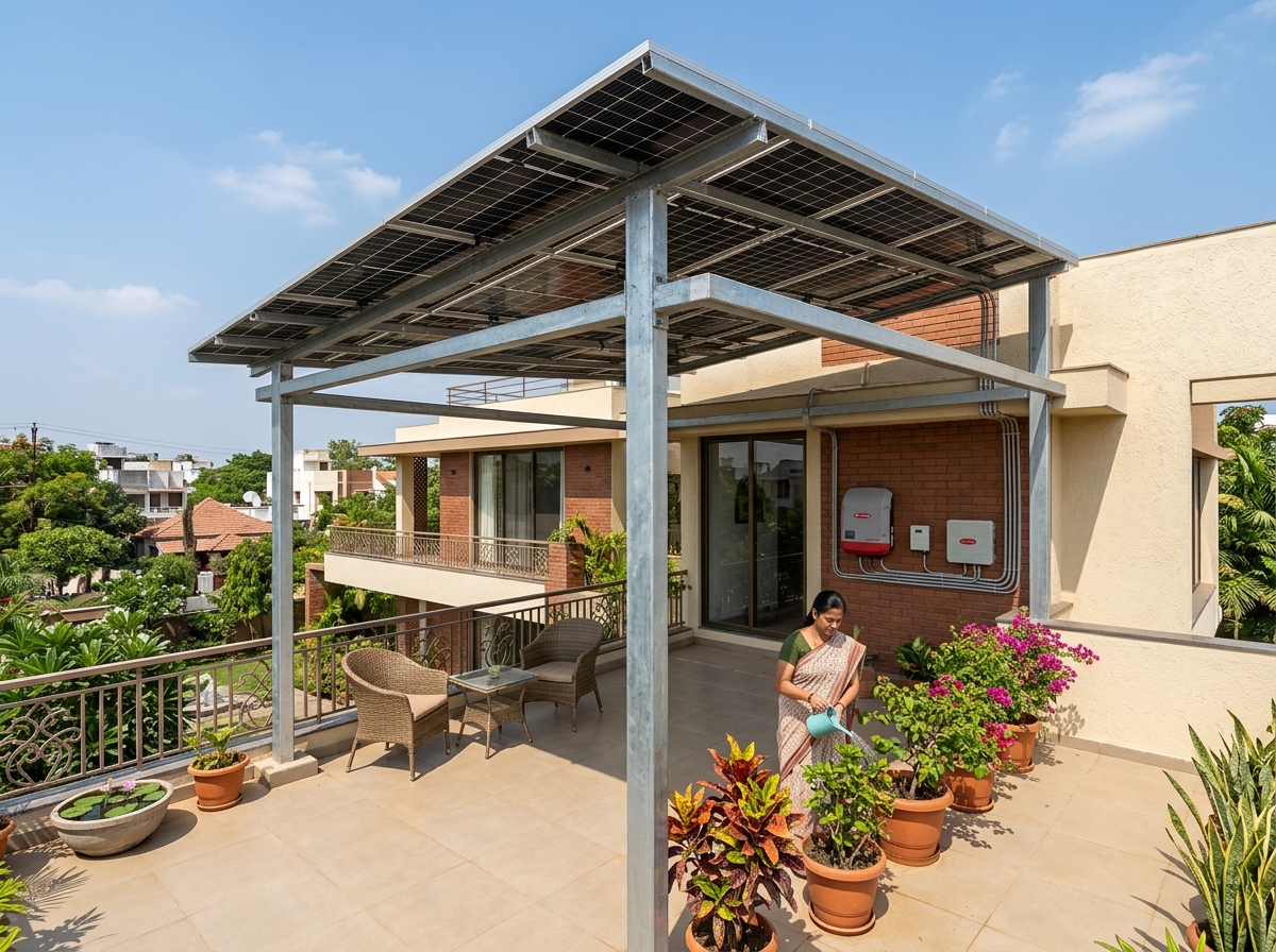 5 kW Solar Installation on Wardha Road, Nagpur by Shashikala Power Tech
